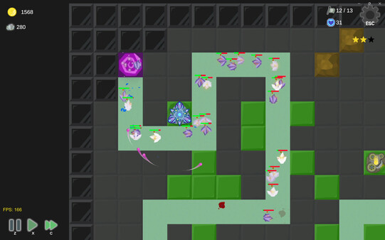 Screenshot of Corewave Defenders gameplay showing in-action mechanics