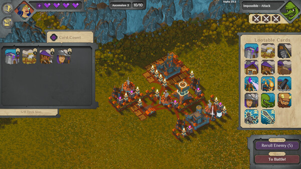 Screenshot of Possessed Kingdom gameplay showing in-action mechanics