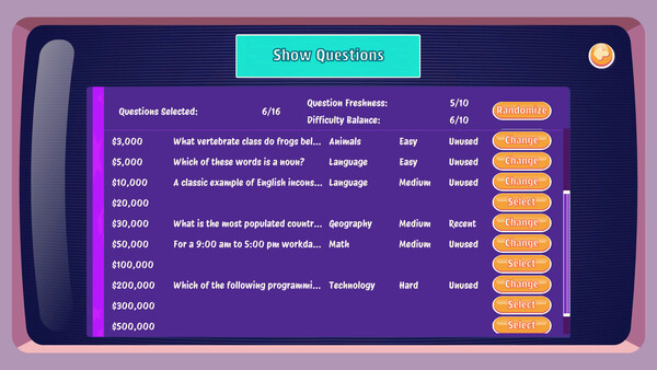 Скриншот 3 из игры Quiz Show Simulator