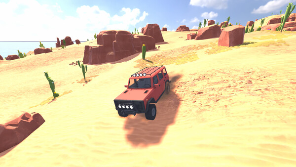Screenshot of Offroad Arcade gameplay showing in-action mechanics