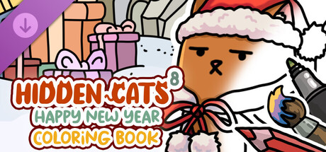 HIDDEN CATS 8: Happy New Year - Coloring Book banner image