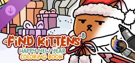 FIND KITTENS 8: Happy New Year - Coloring Book banner image