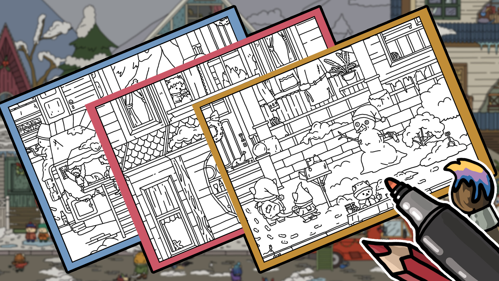 FIND ALL: Christmas 2025 🎁🎄🔔 - Coloring Book Featured Screenshot #1