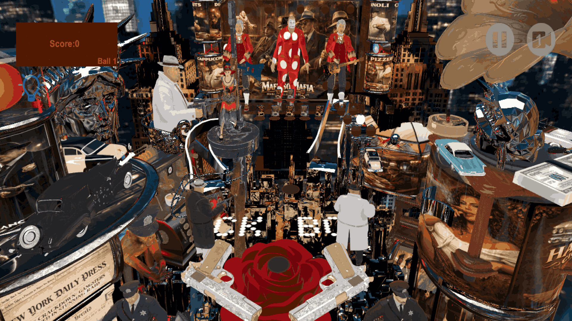 #9. Mafioso Mafia Pinball (Steam) By: Hubel