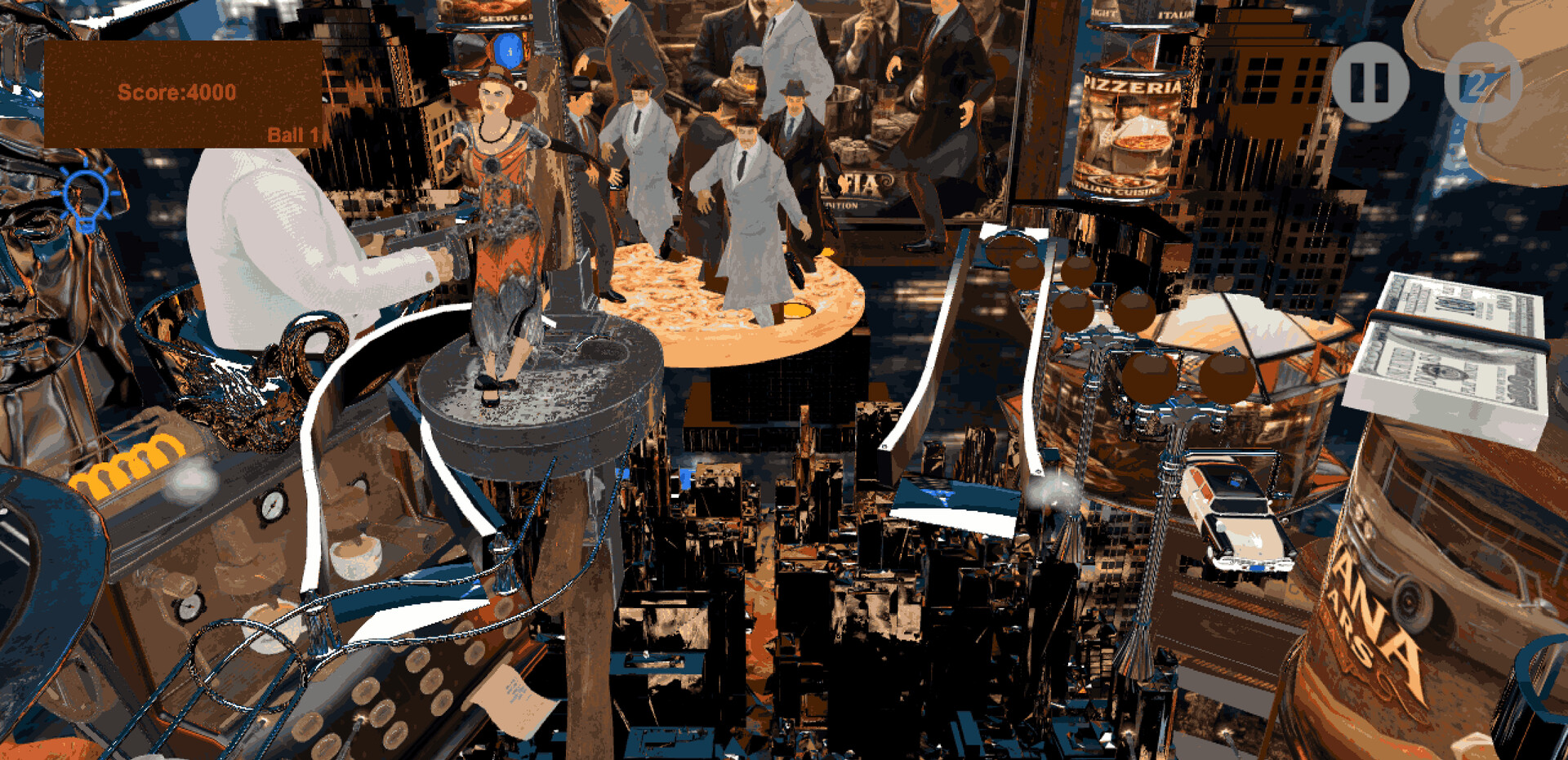 #3. Mafioso Mafia Pinball (Steam) By: Hubel