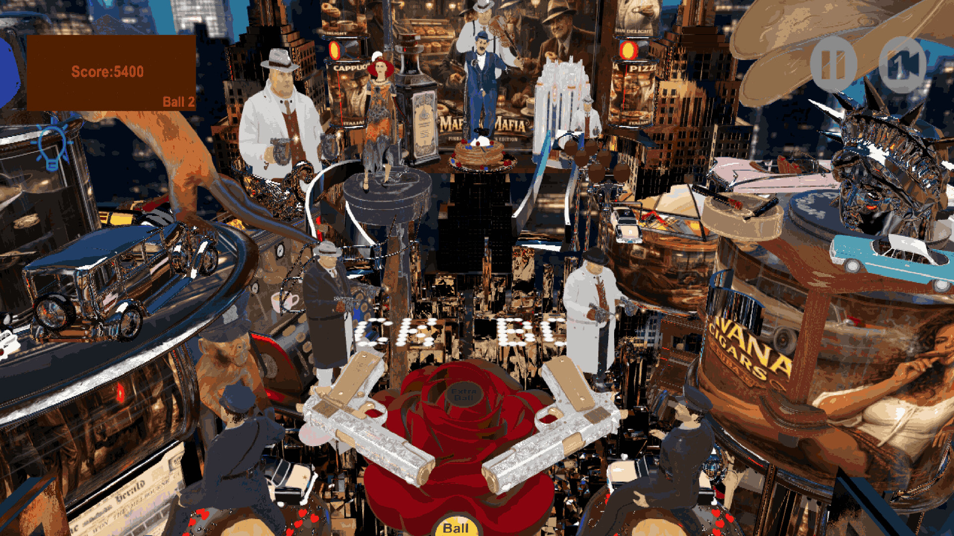 #7. Mafioso Mafia Pinball (Steam) By: Hubel