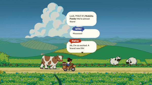 Screenshot of Milki Delivery gameplay showing in-action mechanics