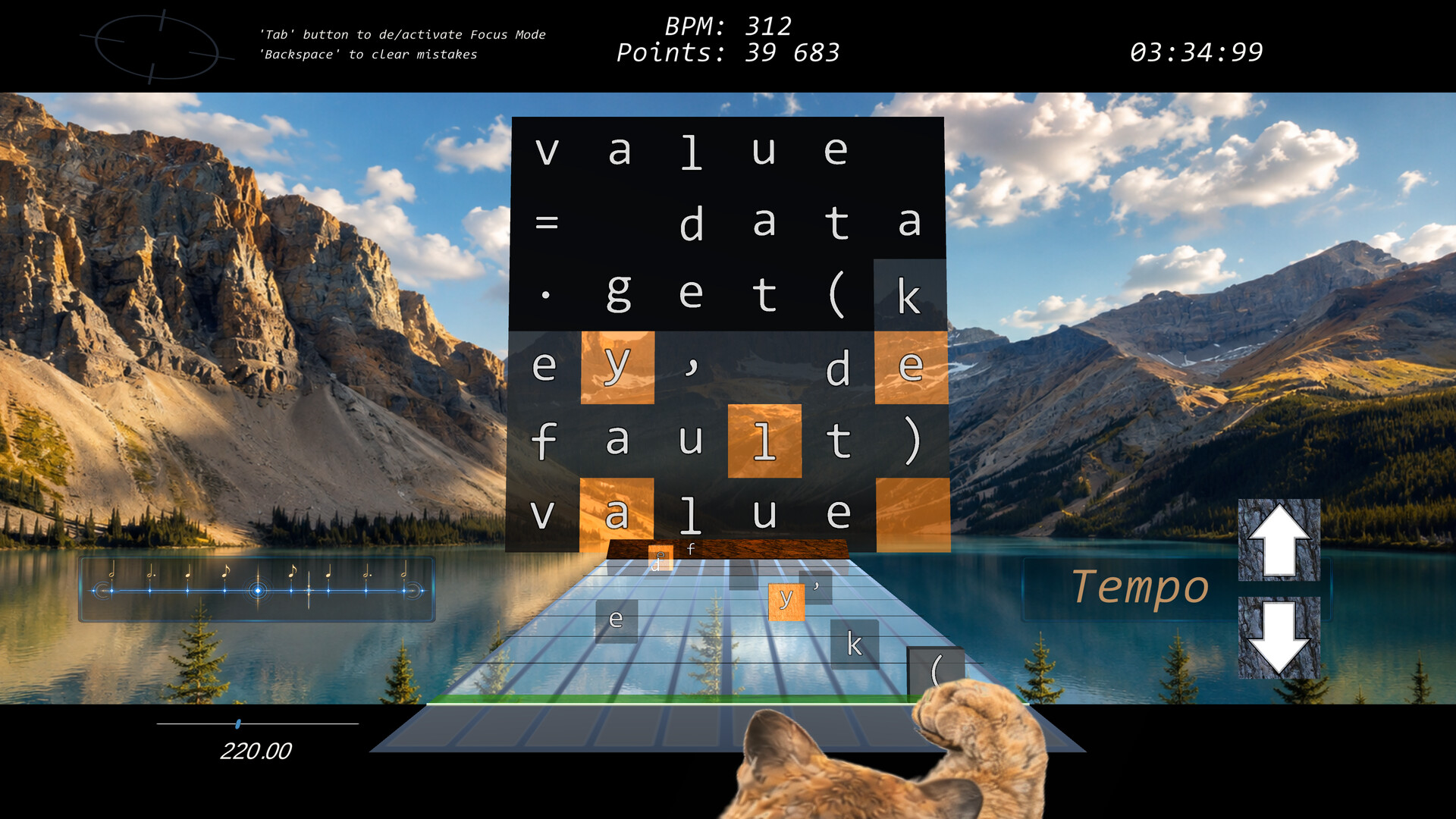 RhythmicTypeX screenshot