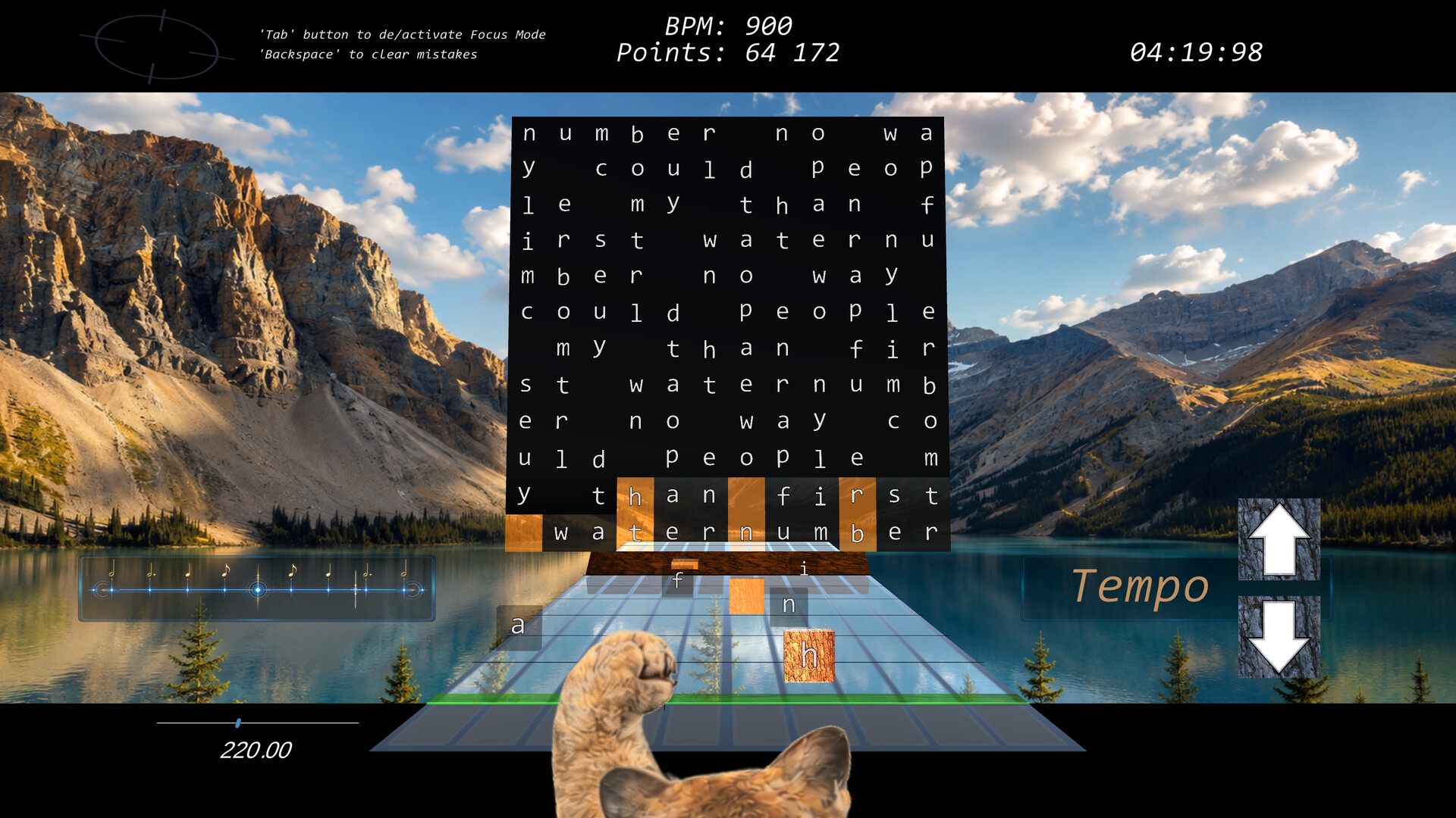 RhythmicTypeX screenshot