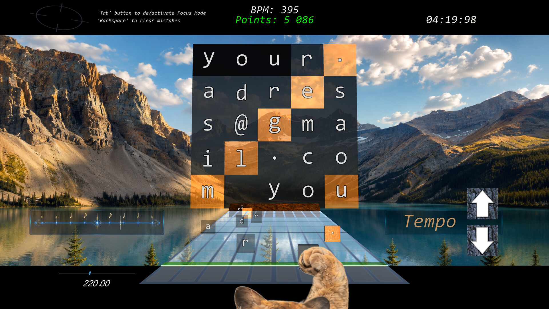 RhythmicTypeX screenshot 1