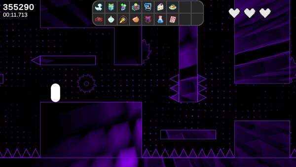 Screenshot of Praxium gameplay showing in-action mechanics
