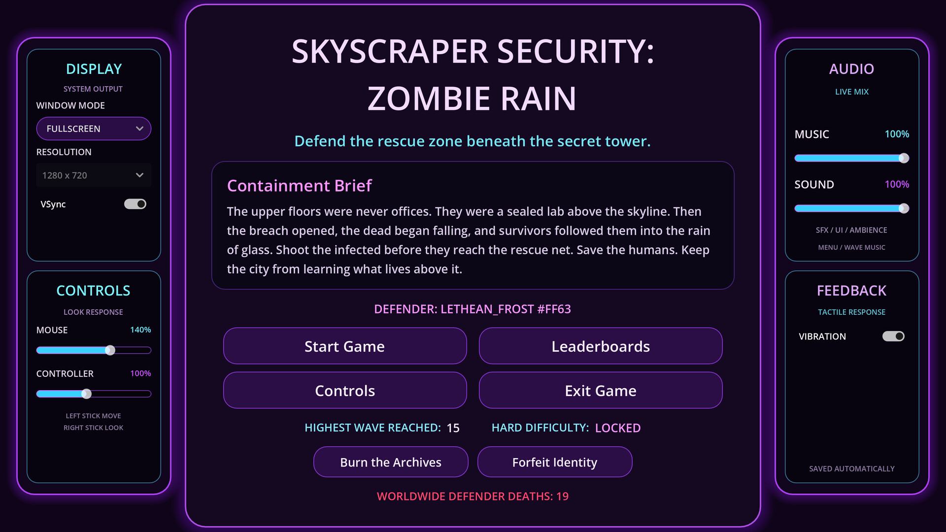 Skyscraper Security: Zombie Rain screenshot 9