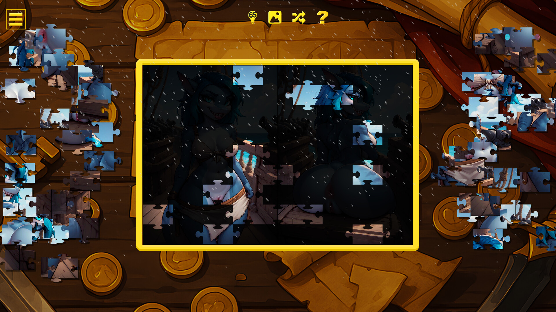 Furry Pirate Jigsaw screenshot #7
