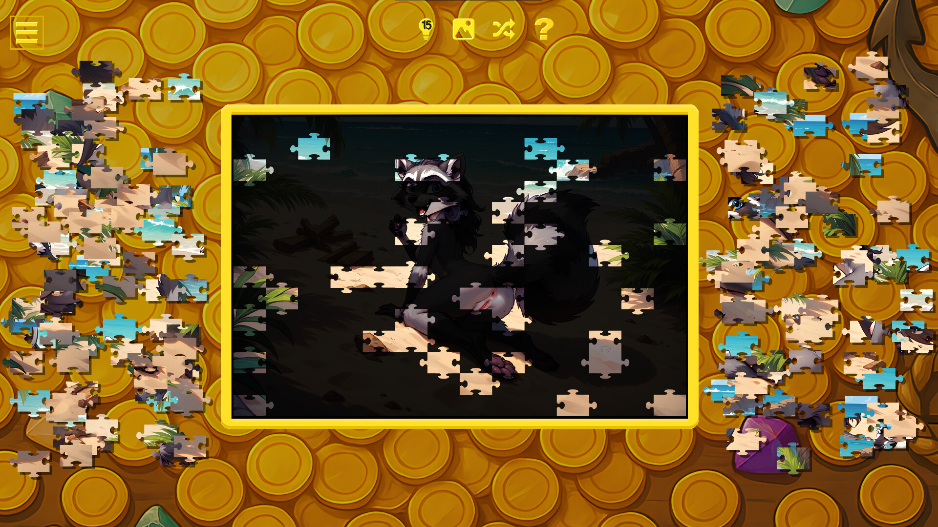 Furry Pirate Jigsaw screenshot #9