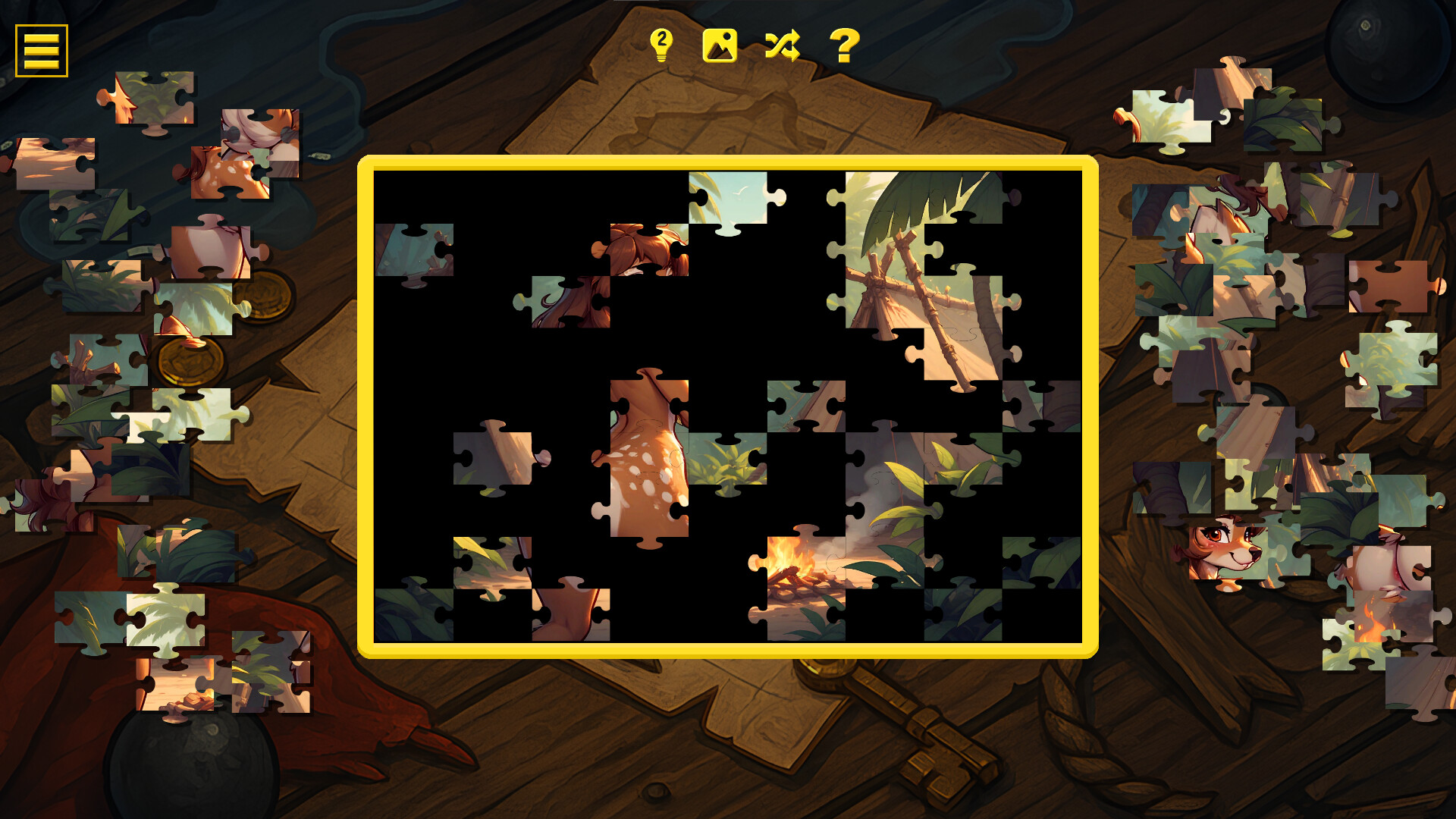 Furry Pirate Jigsaw screenshot #1