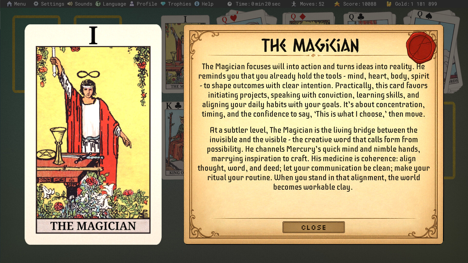 Star and Serpent Solitaire screenshot #5