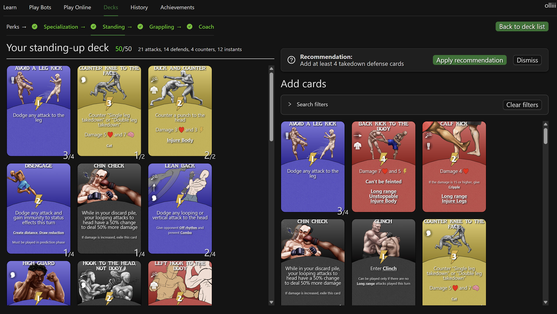 Mixed Martial Cards Playtest screenshot #5