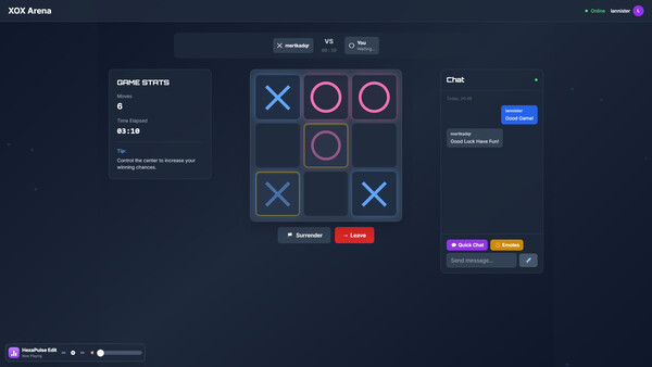 Competitive TicTacToe