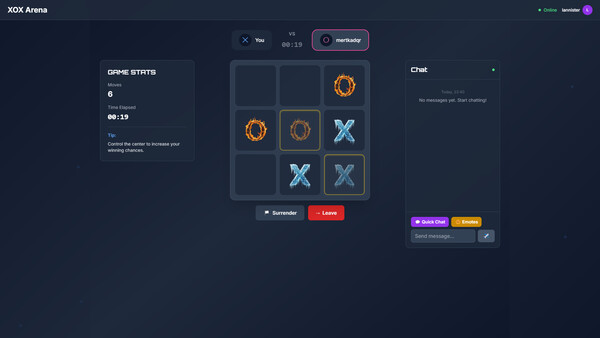 Competitive TicTacToe