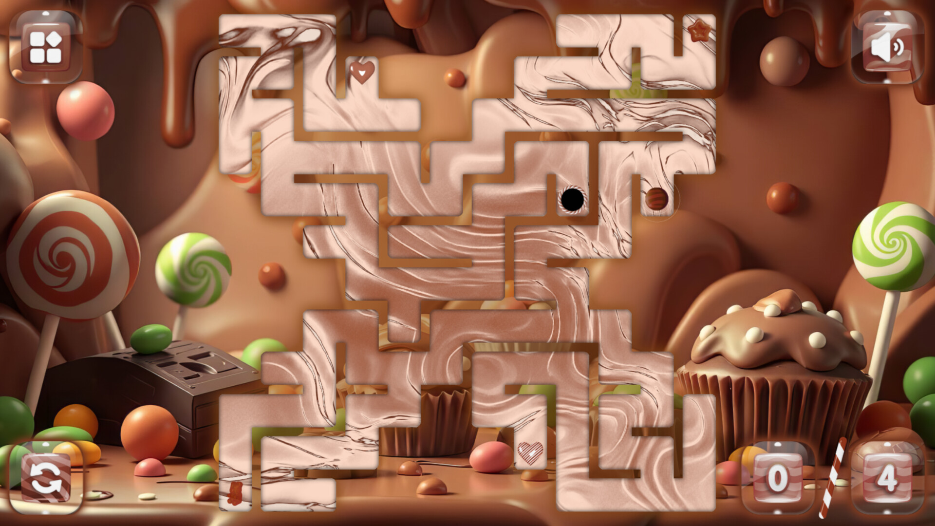 Sweetie Candy Maze: Brown Chocolate Featured Screenshot #1