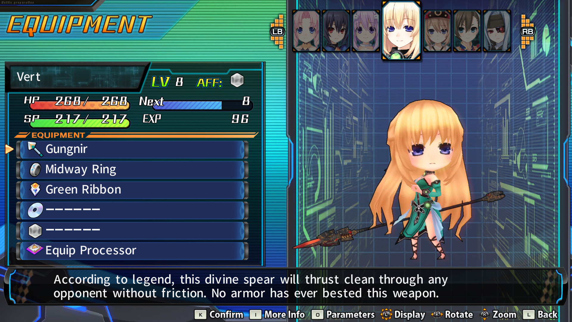 Hyperdevotion Noire: Ultimate Vert Set Featured Screenshot #1