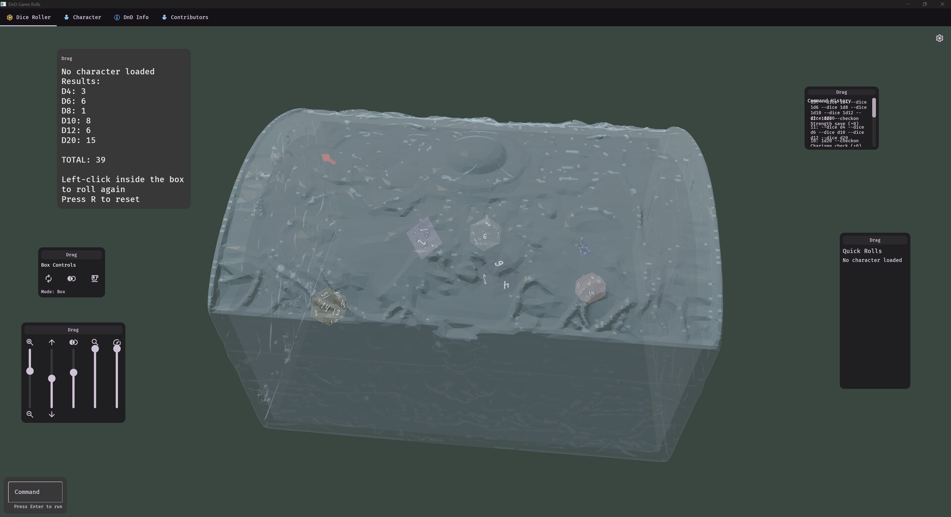 DnD Game Rolls screenshot 1
