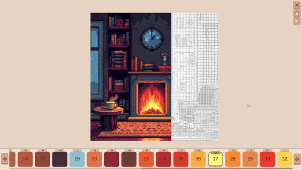 Screenshot 3 of Cozy Pixel Painter - more gameplay footage