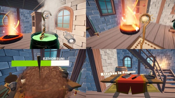 Screenshot of Alchemist Business Simulation gameplay showing in-action mechanics