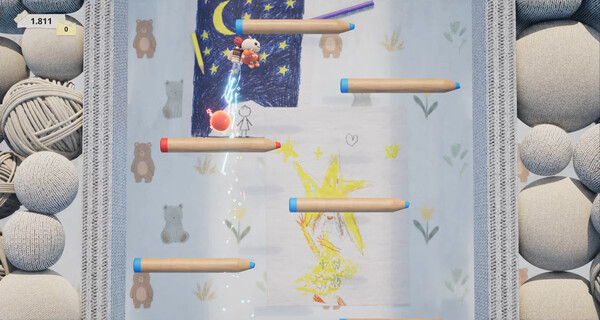 Screenshot of Up to the top! gameplay showing in-action mechanics