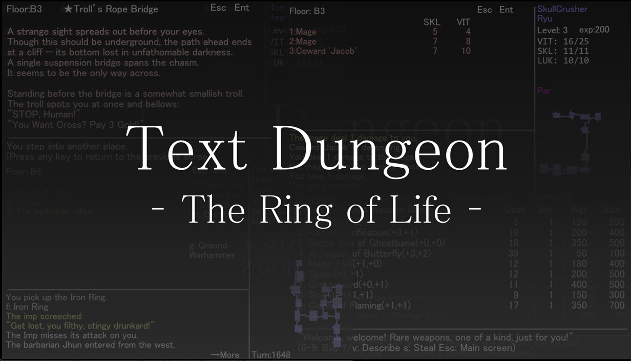 Text Dungeon: The Ring of Life cover art