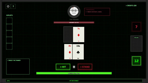 Screenshot of Rogue 21 gameplay showing in-action mechanics