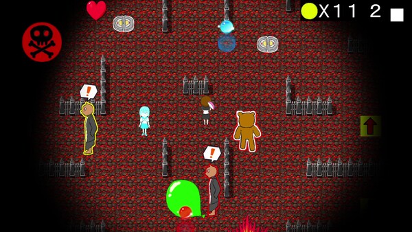 Screenshot of Nightmare World gameplay showing in-action mechanics