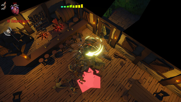 Screenshot of RiffHammer gameplay showing in-action mechanics