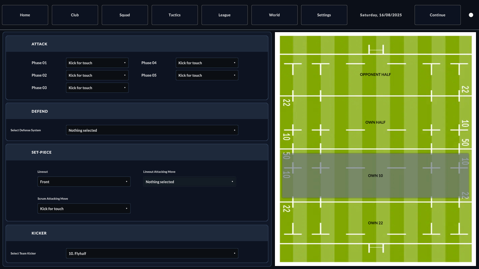 Rugby Career Manager screenshot #8