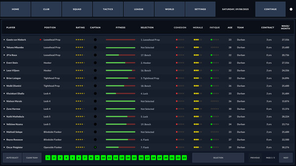 Скриншот 2 из игры Rugby Career Manager