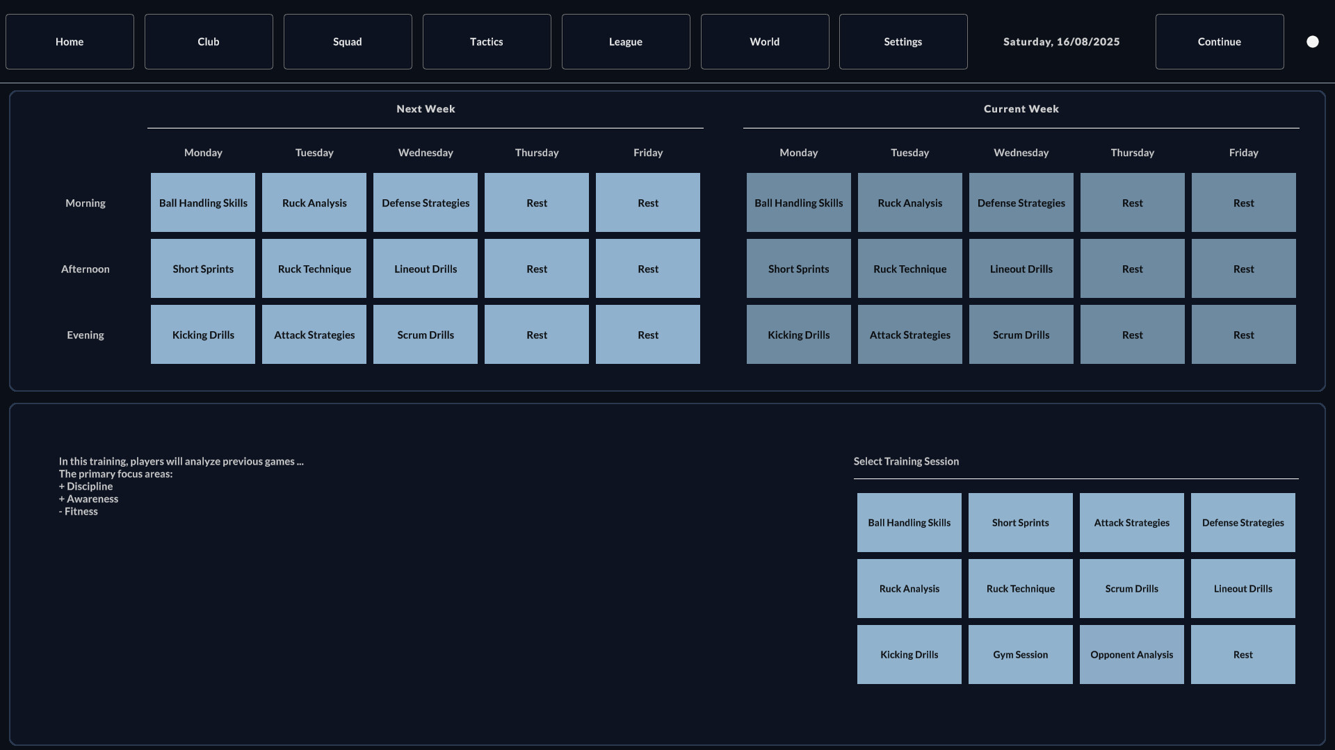 Rugby Career Manager screenshot #9
