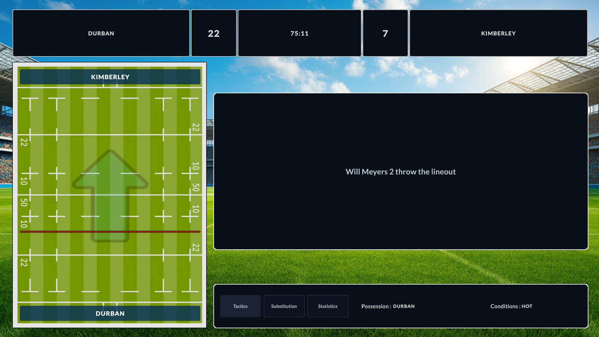 Rugby Career Manager screenshot #5