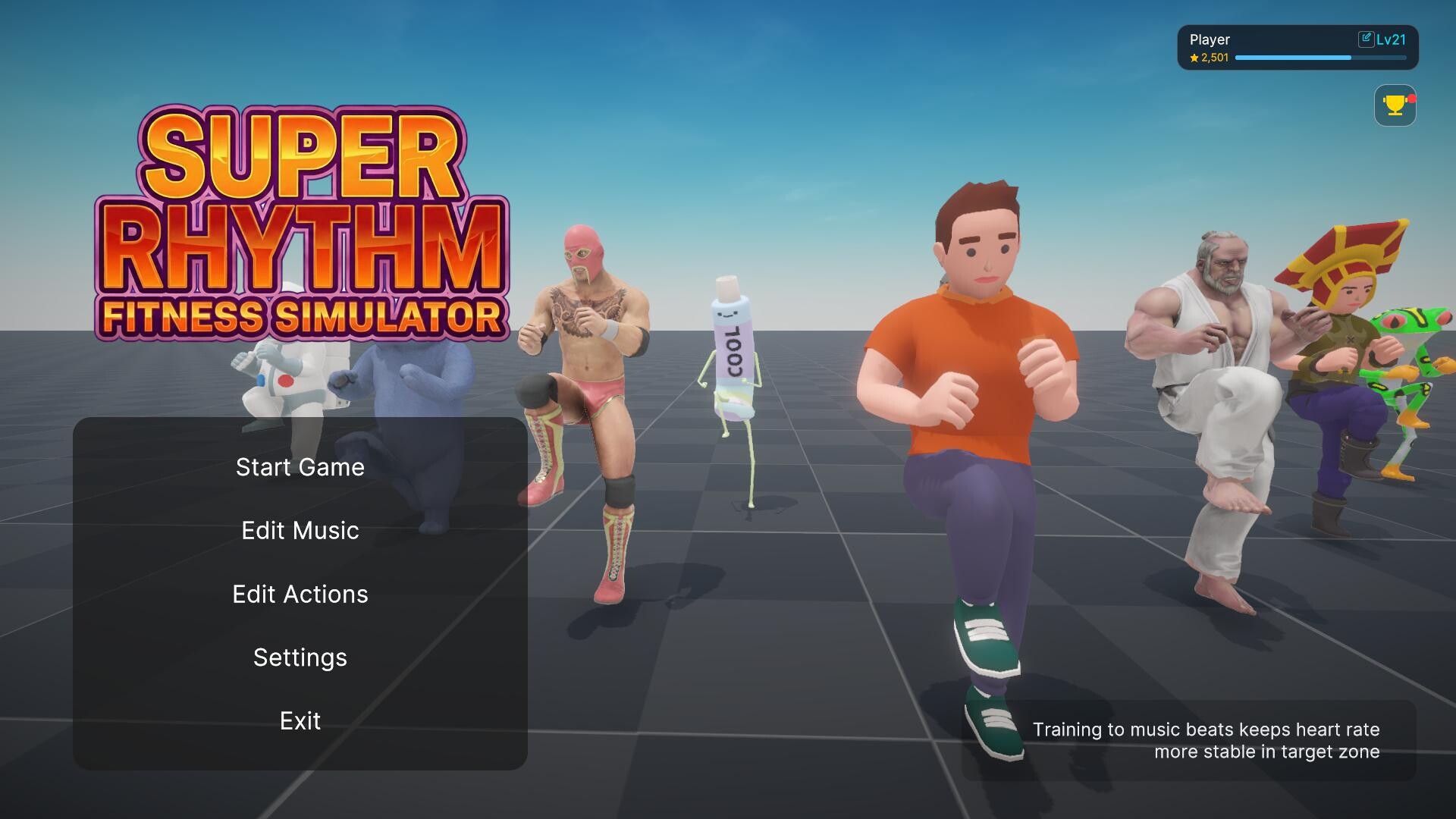 Super Rhythm Fitness Simulator screenshot #1