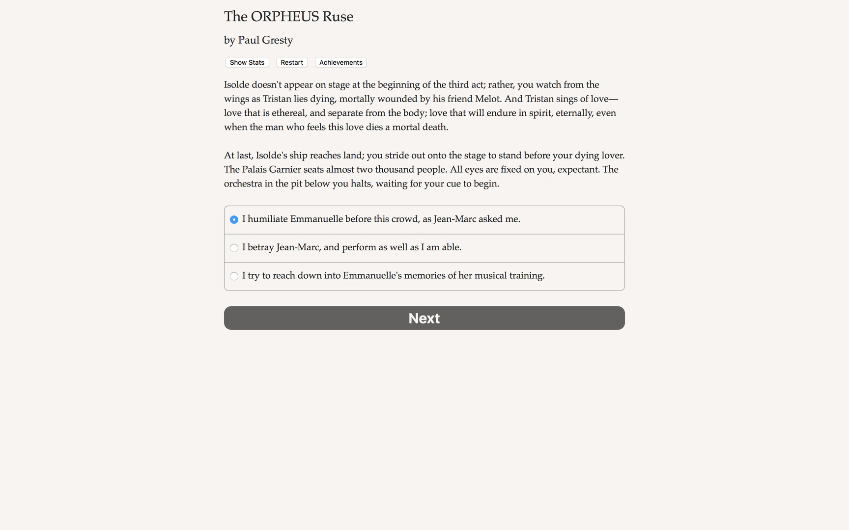 The ORPHEUS Ruse screenshot #2