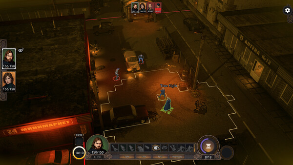 Screenshot of Sergius vs Evil Uninvited guests gameplay showing in-action mechanics