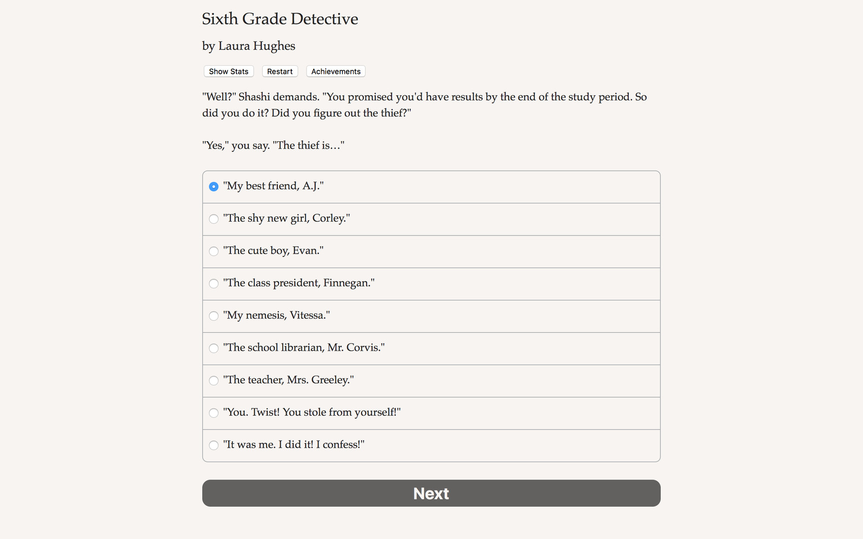Sixth Grade Detective screenshot #5