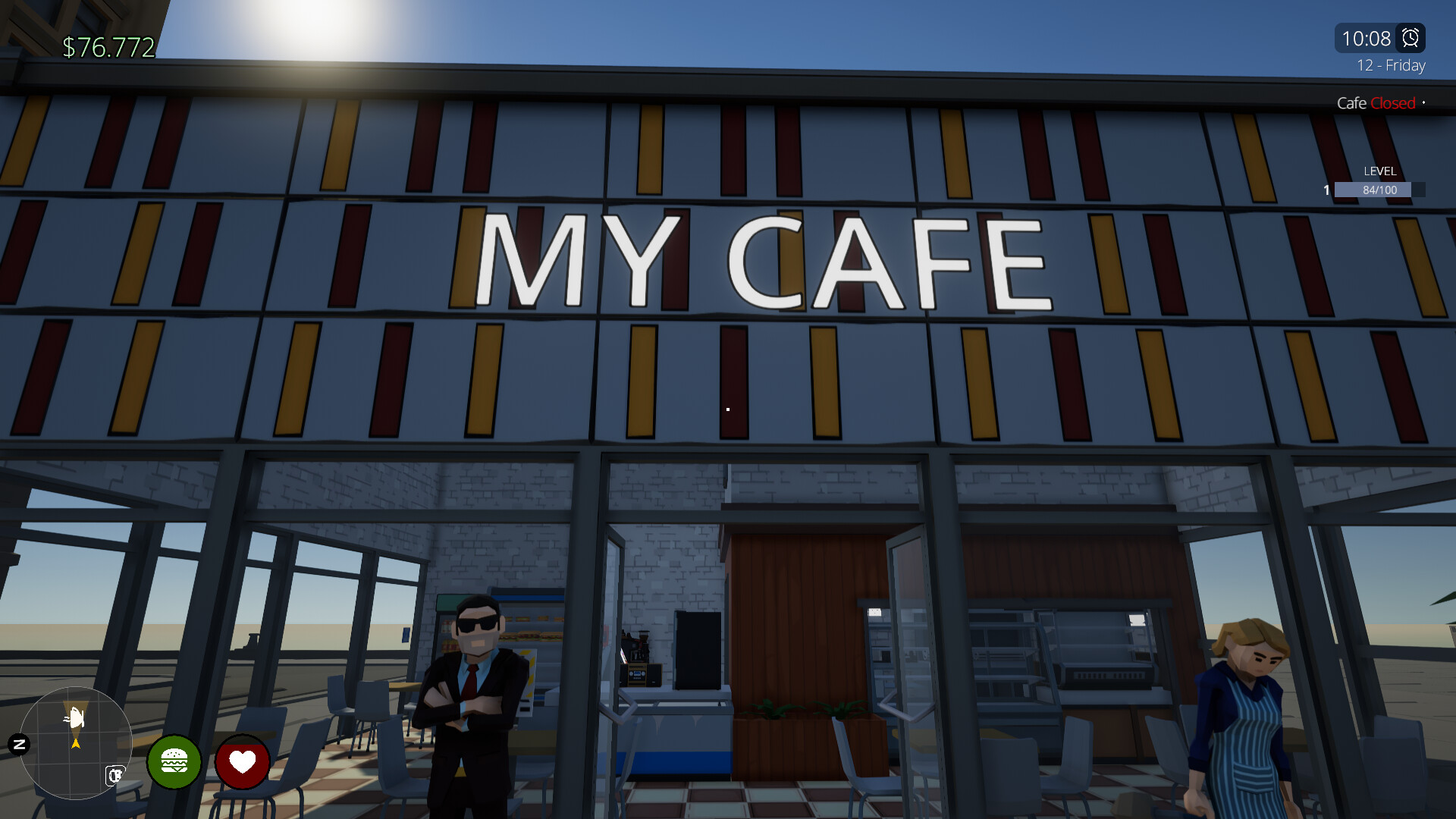 Cafe Life Simulator screenshot #1