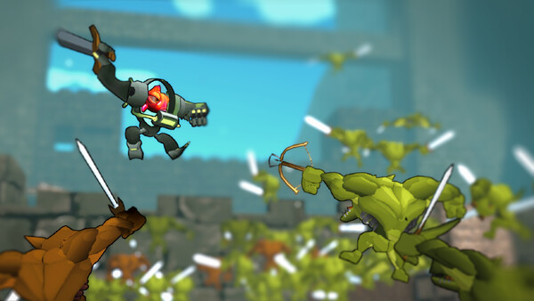 Screenshot of Ser BubbleHelm gameplay showing in-action mechanics