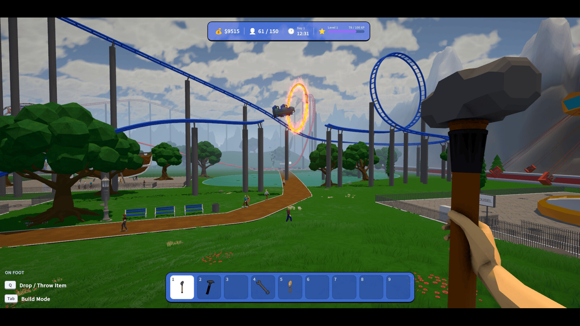 Roller Coaster Park Simulator screenshot 1
