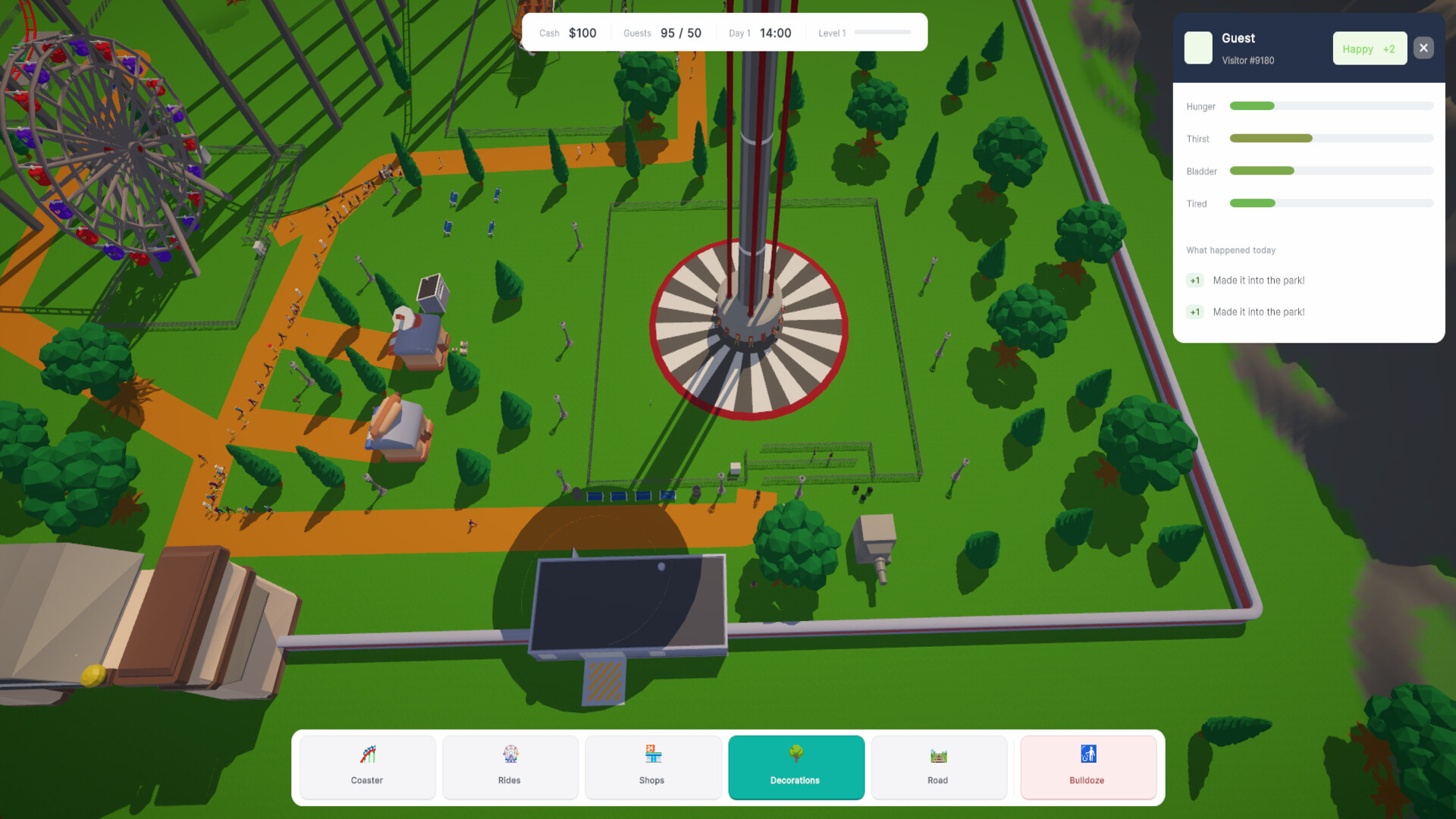 Roller Coaster Park Simulator screenshot 2