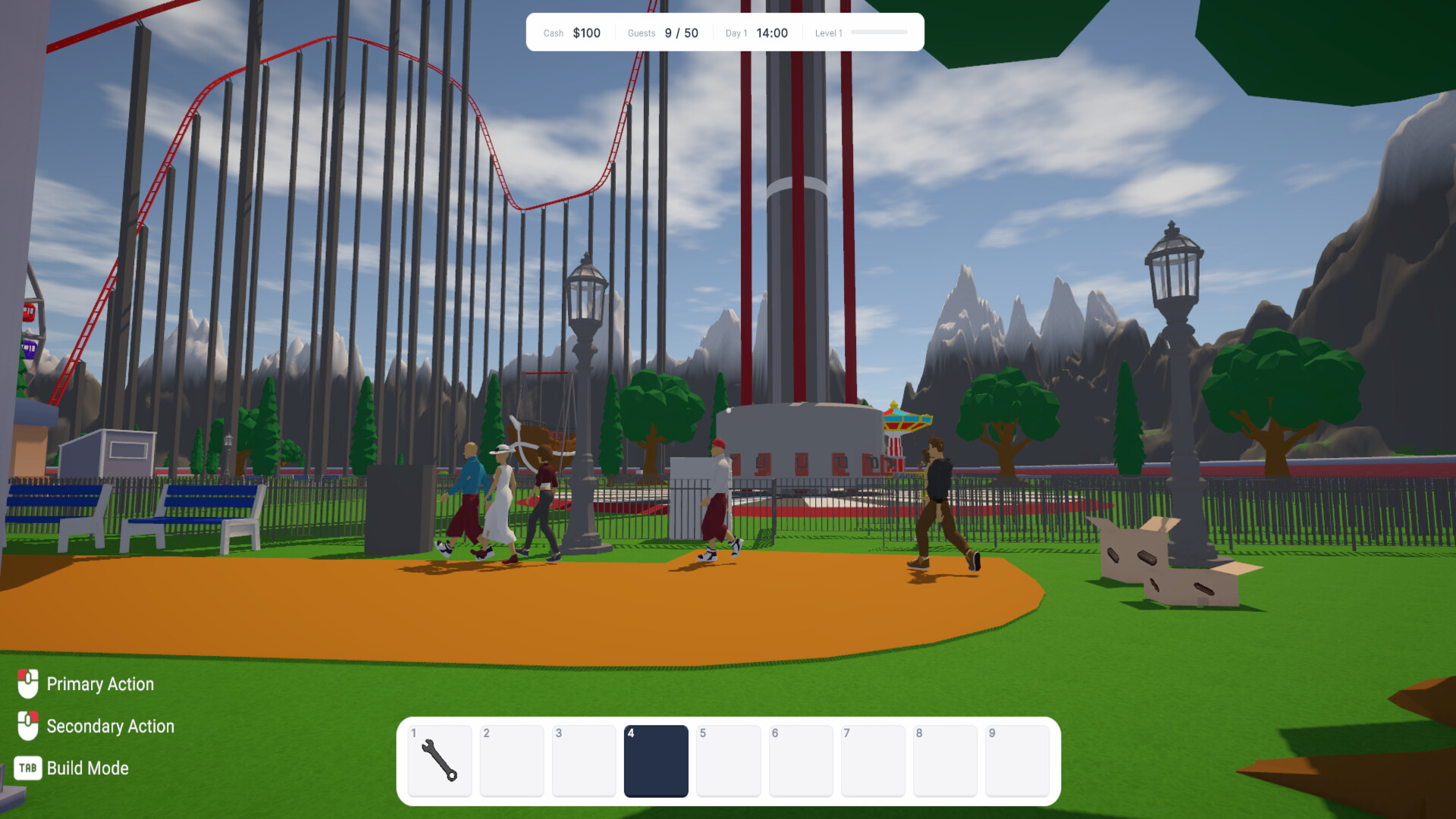Roller Coaster Park Simulator screenshot 1