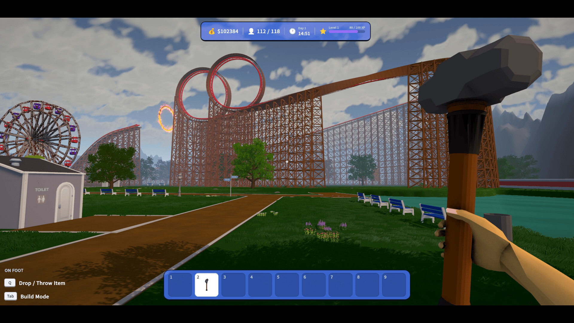 Roller Coaster Park Simulatorのスクリーンショット 1