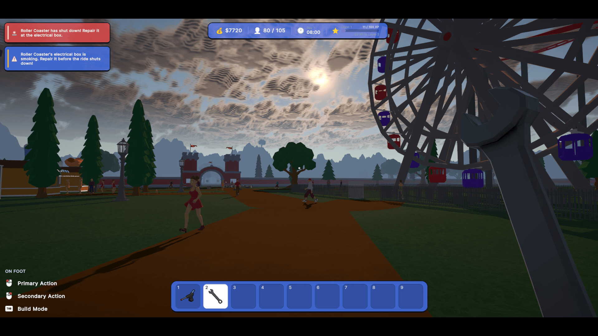 Roller Coaster Park Simulator screenshot 1