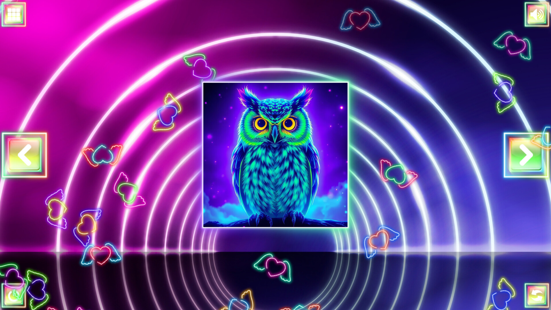 Neon Fantasy: Owls screenshot #2