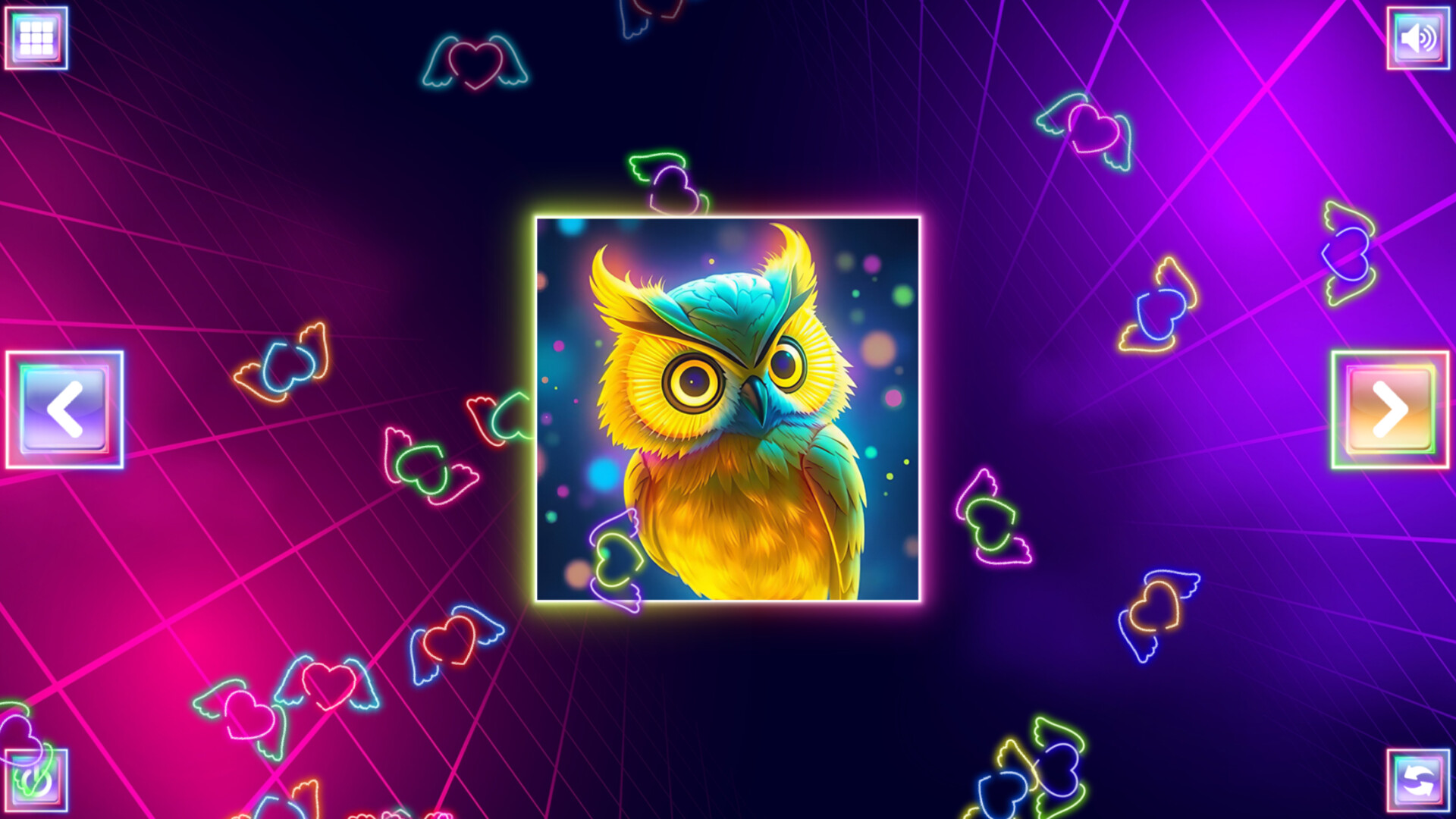 Neon Fantasy: Owls screenshot 4